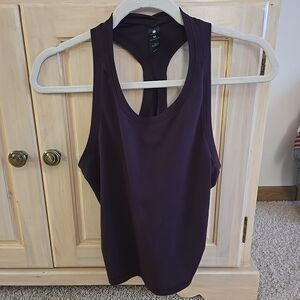 Yogalicious Women's Deep Purple Athletic Racerback Style Tank Top Super Soft!